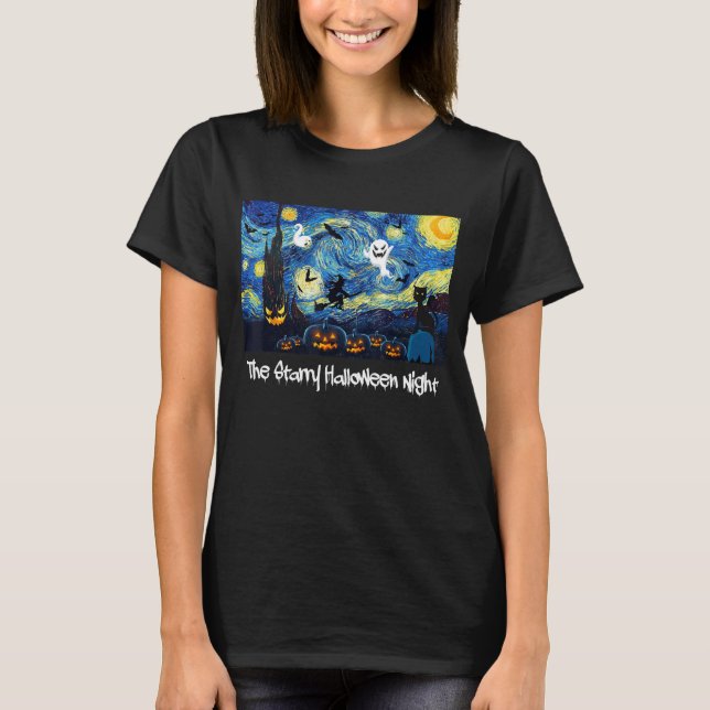 Coola Sarcastic Vincent Van Gogh, Starry Hallowed T Shirt (Framsida)