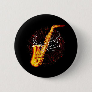 Coola Saxophone for Jazz Musik noter Musician Sax Knapp