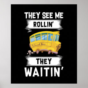 coola School buss driver ord Poster