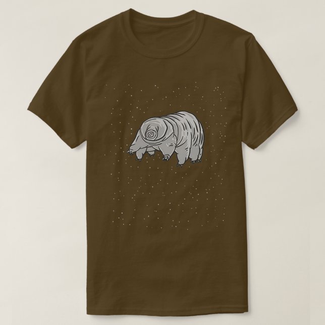 Coola Science Bear Tardigrade in Space Gifts T Shirt (Design framsida)