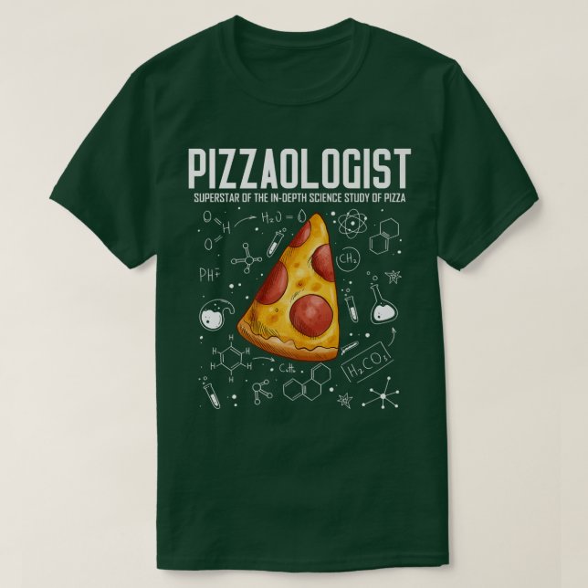 Coola Science - Pizzaologist Study of Pizza - Funn T Shirt (Design framsida)