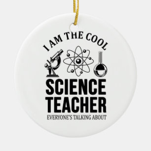 Coola Science Teacher Julgransprydnad Keramik