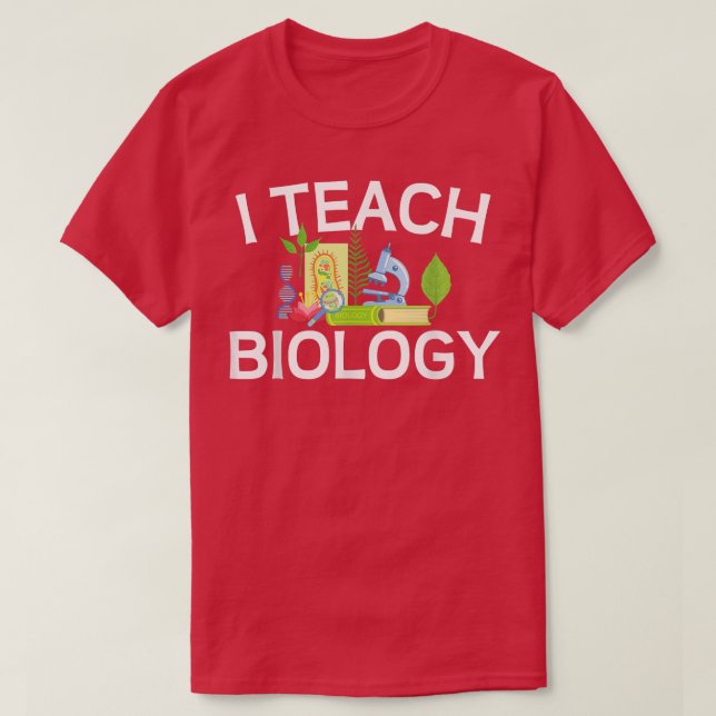 Coola Science Tekers Education Älskare I Teach Bio T Shirt (Design framsida)