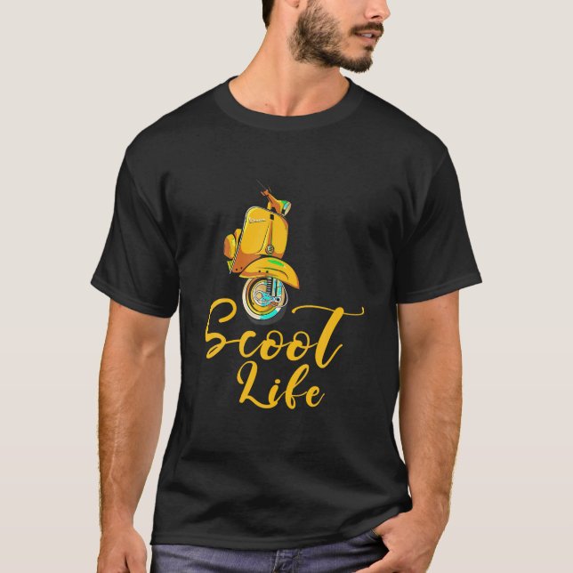 Coola Scoot Life För manar Women Funny Scooter Lif T Shirt (Framsida)