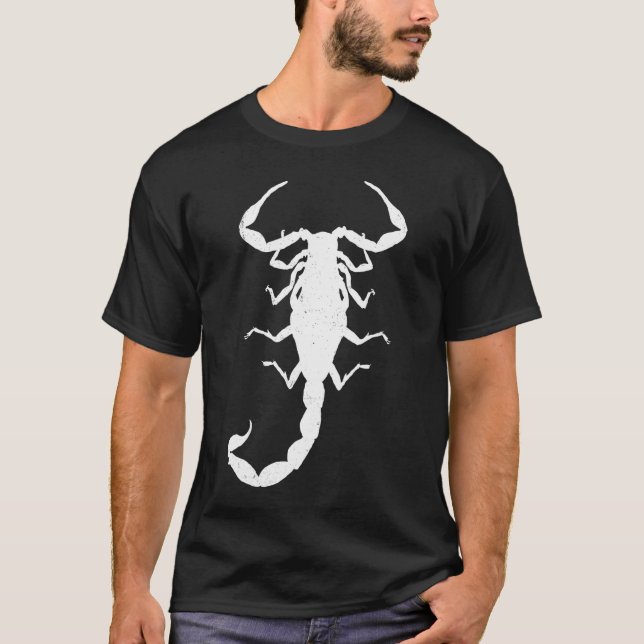 Coola Scorpion ns White Print T Shirt (Framsida)