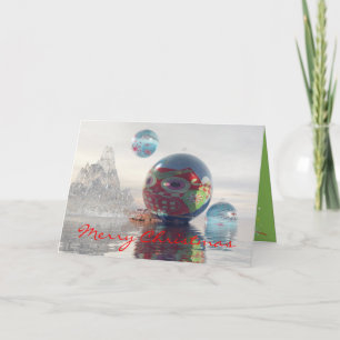 Coola-SCSI-kort med flytande Baubles Helgkort