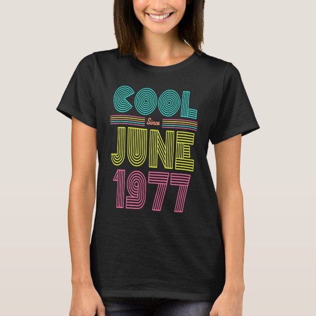 Coola Sedan juni 1977 56:e Födelsedagsfesten Manar T Shirt (Framsida)