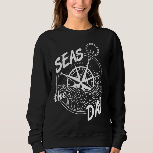 Coola segelhav Dagens navigeringstid T Shirt (Framsida)