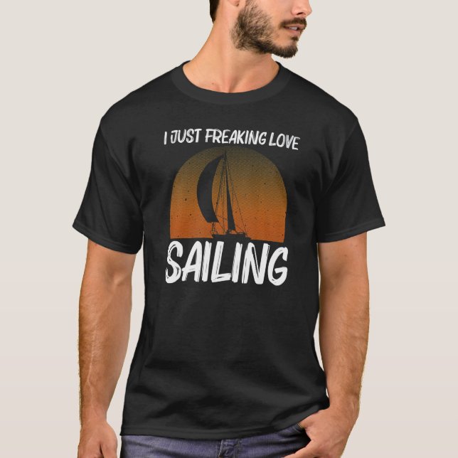 Coola Segment För manar kvinnor Segelbåtssegelfart T Shirt (Framsida)