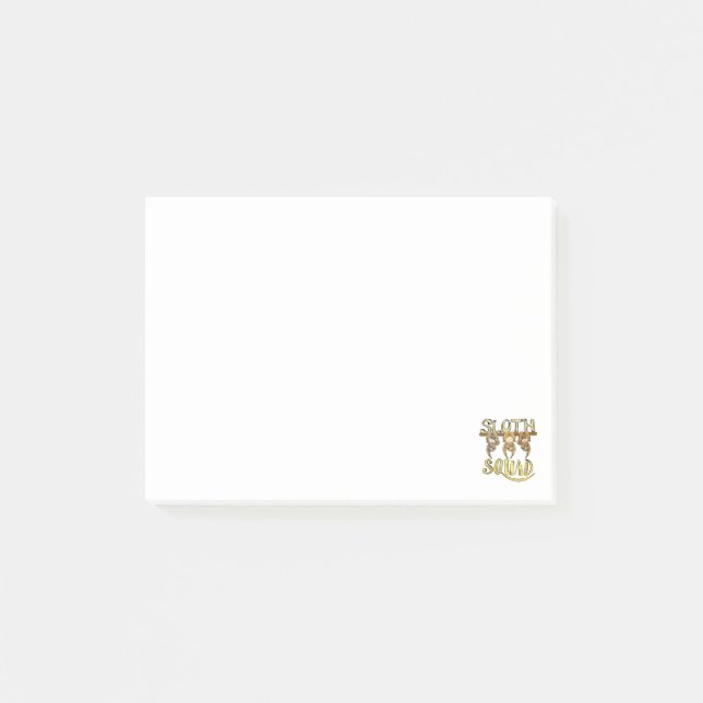 Coola Sengångarligan – Rollig lat djurälskare desi Post-it Block (Framsida)