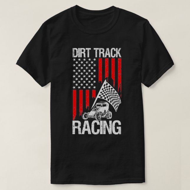 Coola Sent Model Dirt Track Tävla Gift För manar W T Shirt (Design framsida)