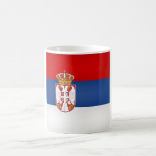 Coola Serbien Flagga Kaffemugg