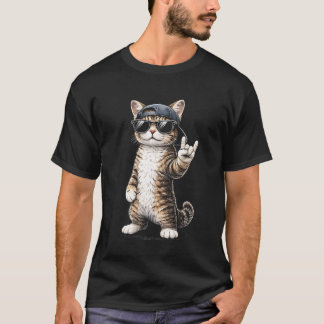 Coola seriekatten hip hop gatumode humor konst Il T Shirt