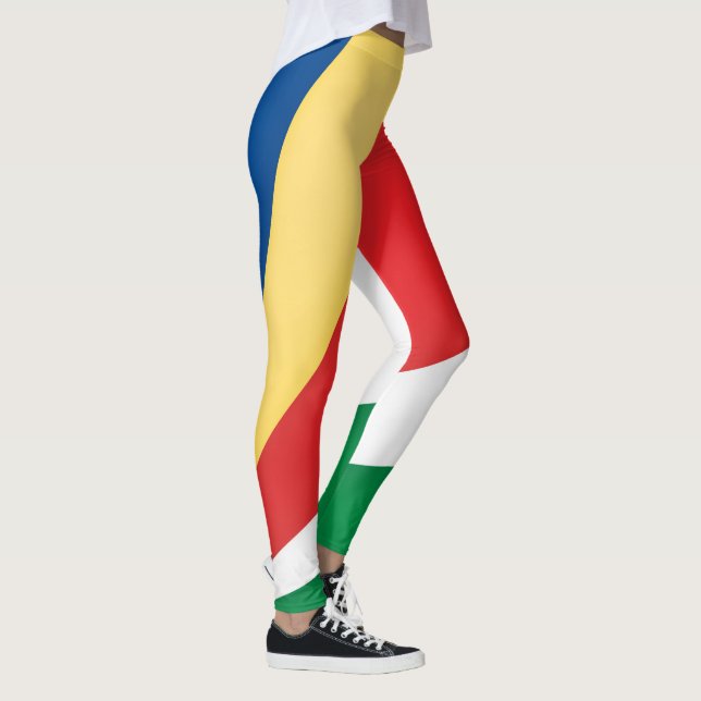 Coola Seychellerna Flagga Mode Leggings (Höger)