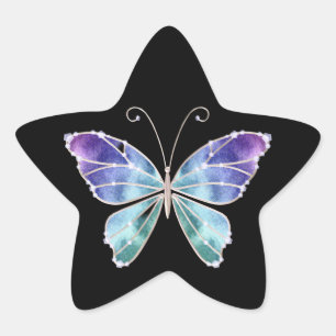 Coola Shades Rainbow Vingar Butterfly Stjärnformat Klistermärke