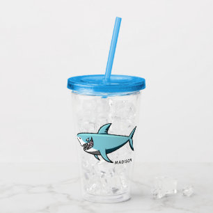 Coola Shark-anpassade namntumörer Take Away Mugg