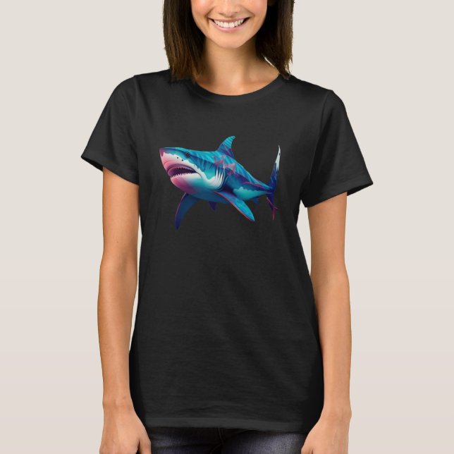 Coola Shark for Whale and Sharks T Shirt (Framsida)