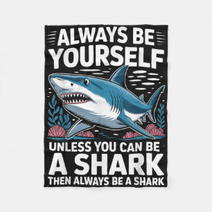 Coola Shark Novelty För manar Kvinnor Kids Shark F Fleecefilt