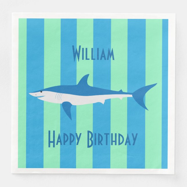 COOLA SHARK PAPPERSSERVETT (Framsida)