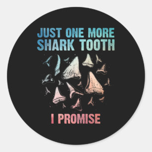 Coola Shark Teeth Art För manar Women Megalodon To Runt Klistermärke