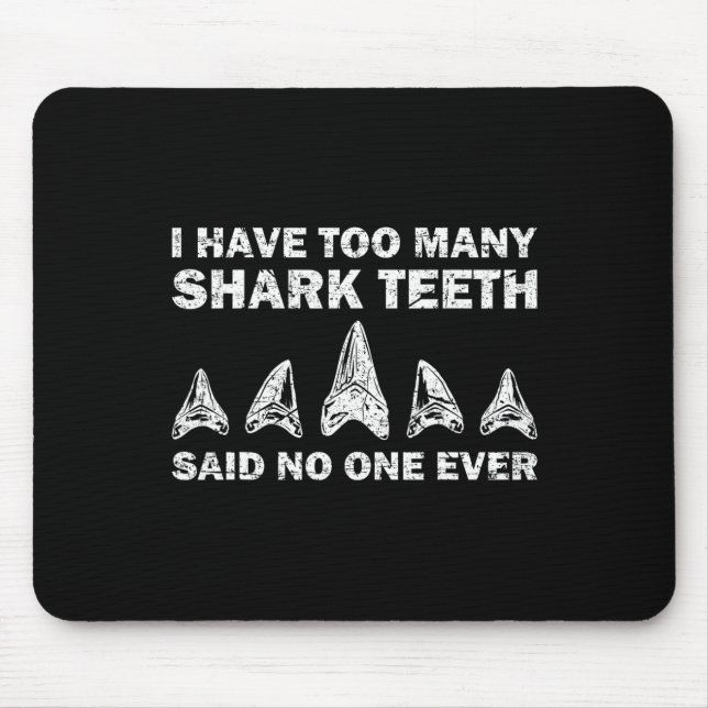 Coola Shark Teeth Collector Gift Funny Shark Teeth Musmatta (Framsidan)