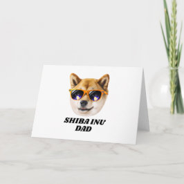 Coola Shiba Inu Pappa I Glasögon Fars Dag Kort
