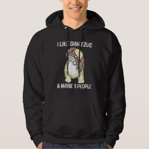 Coola Shih Tzu Art För manar Women Puppy Pet Hund Hoodie