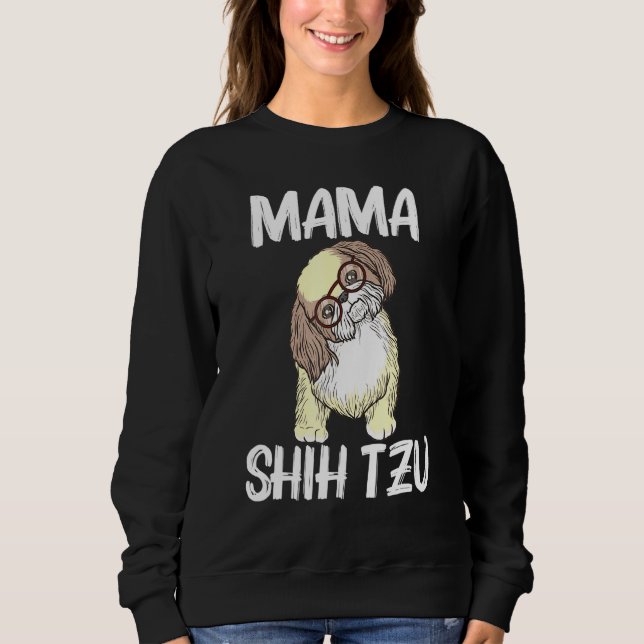 Coola Shih Tzu Art for Women Mamma Puppy Pet Hund  T Shirt (Framsida)