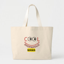 "Coola Shopaholt Mamma" Tote Bag - Snyggt & Roligt Jumbo Tygkasse