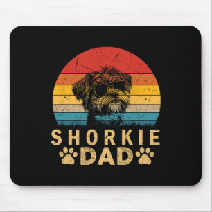 Coola Shorkie Pappa Hundälskares Paw Skriv ut Fars Musmatta
