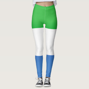 Coola Sierra Leone Flagga Mode Leggings