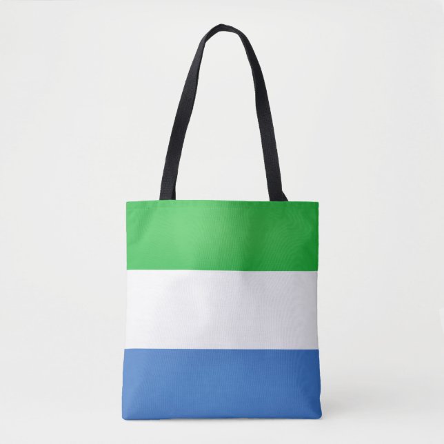 Coola Sierra Leone Flagga Mode Tygkasse (Framsida)