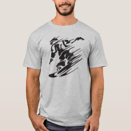 Coola Silhouette Snowboard Mountain T-Shirt