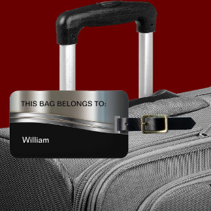 Coola Silver Metallic Loggage Bagagebricka