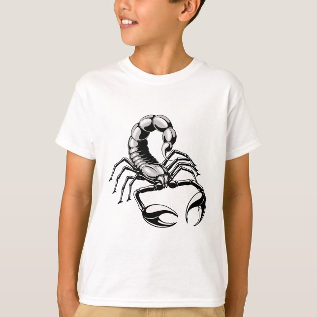 Coola Silver Scorpion T Shirt (Framsida)