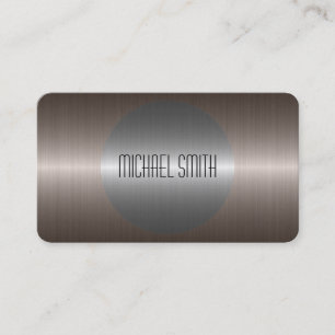 Coola Silver Stainless Steel Metall Visitkort