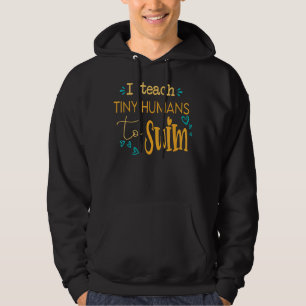 coola simma tränar jag ut små människor till simma hoodie