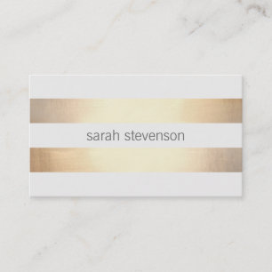 Coola Simple Guld Stripe *Inte riktigt guldgolv Visitkort