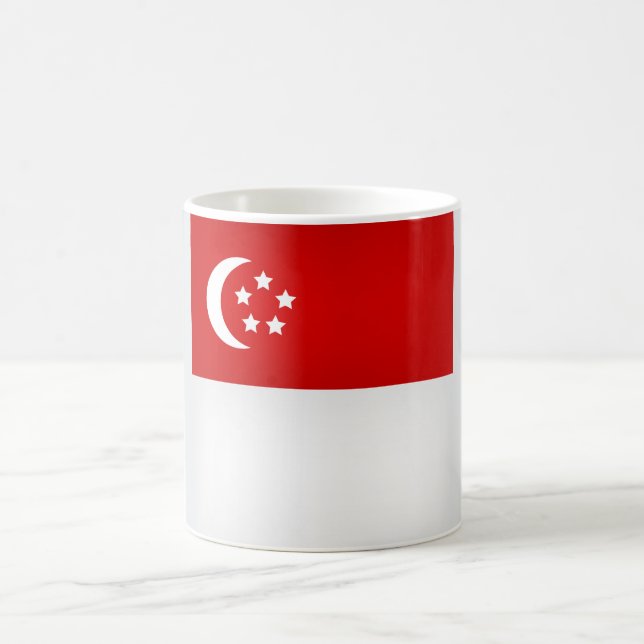 Coola Singapore Flagga Kaffemugg (Center)