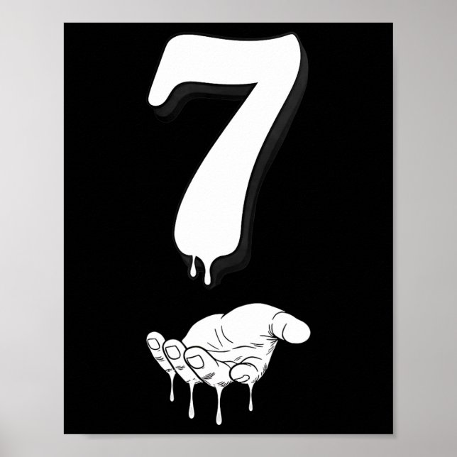 Coola Six Seven 6 7 Meme Gen Alpha Slang Kostym Ma Poster (Framsidan)
