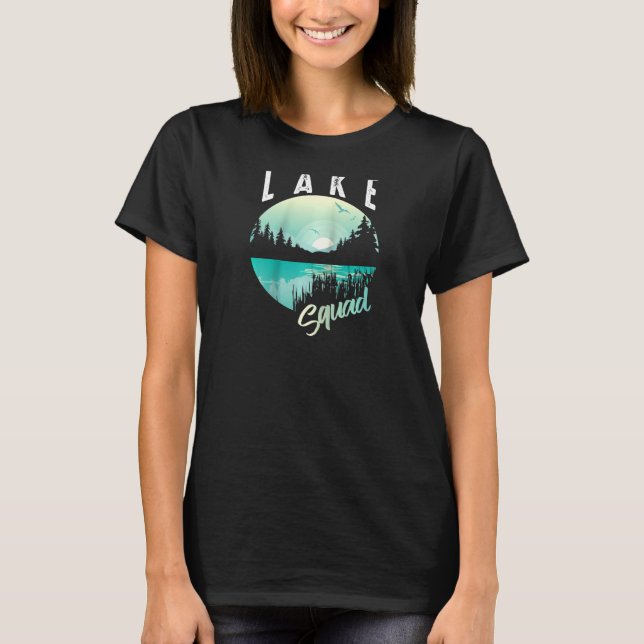 Coola Sjö Squad Funny Pond Lagoon Vacation Team Ra T Shirt (Framsida)
