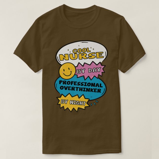 Coola Sjuksköterska efter daglig Professionell Öve T Shirt (Design framsida)