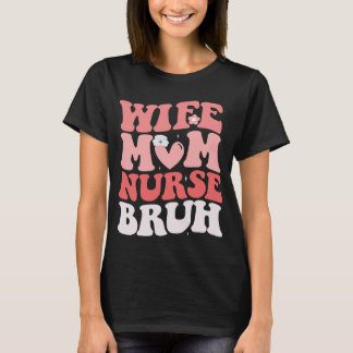 coola sjuksköterskedesign, fru mamma sjuksköterska t shirt
