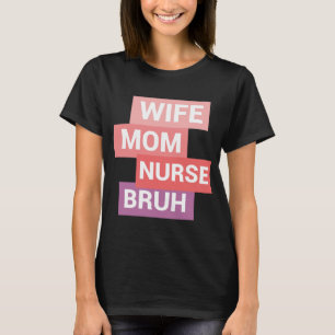 coola sjuksköterskedesign, fru mamma sjuksköterska t shirt