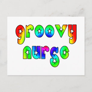 Coola Sjuksköterskor Födelsedag jul Party Groovy N Vykort