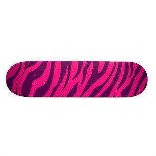Coola Skateboard for Girls Rosa Lila Zebra tryck