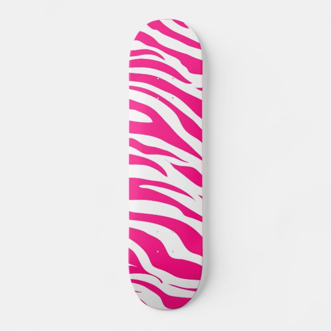 Coola Skateboard for Girls Shock rosa Zebra Rand (Framsida)