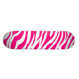 Coola Skateboard for Girls Shock rosa Zebra Rand