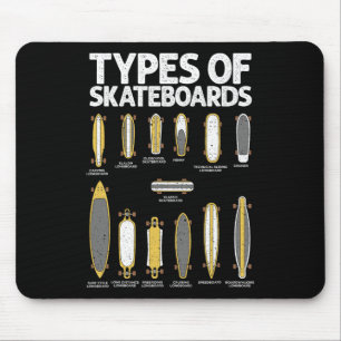 Coola skateboard konst för män kvinnor skateboard  musmatta