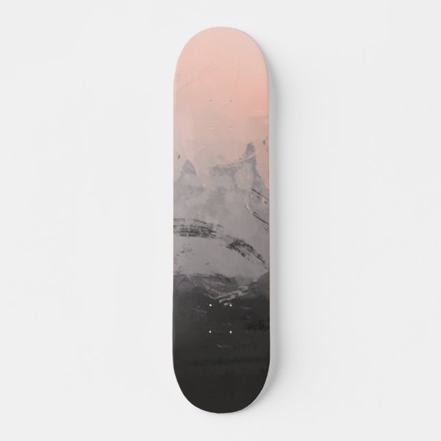 Coola skateboard-konst | Skateboard rosa black (Framsida)